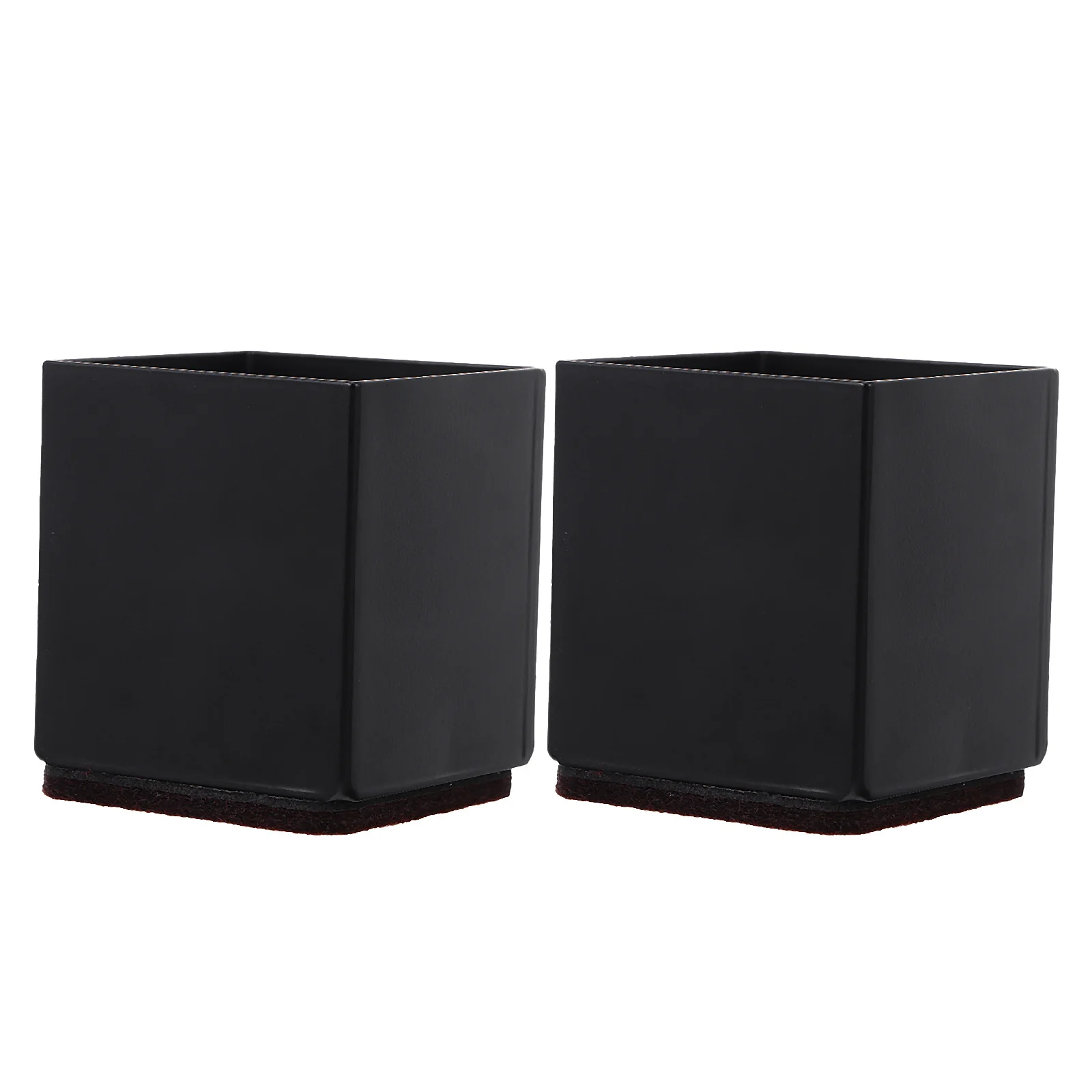 

2pcs Table Foot Pad Carbon Steel Felt Anti-Slip Base For Bed Table Chair Height Adjustment Furniture Leg Protector Accessory