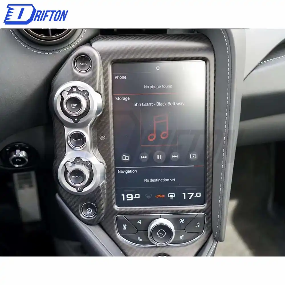 [FREE SHIP] Console Trim Interiors Kits For Mclaren 720S Dry Carbon Fiber Interiors Parts