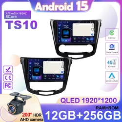 Android 15 Car Radio For Nissan Qashqai 2 J11 X-Trail T32 Rogue 2013-2021 Multimedia Player No 2Din Carplay Head Unit Dash Cam