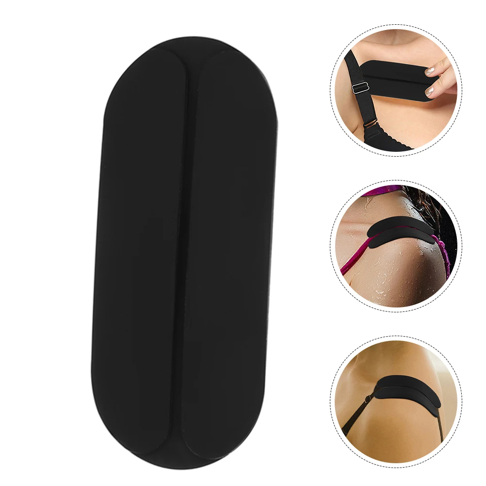 

4 Pcs Silicone Paste Shoulder Pad Strap Cushions Invisible Adhesive Pads Silica Gel Studded