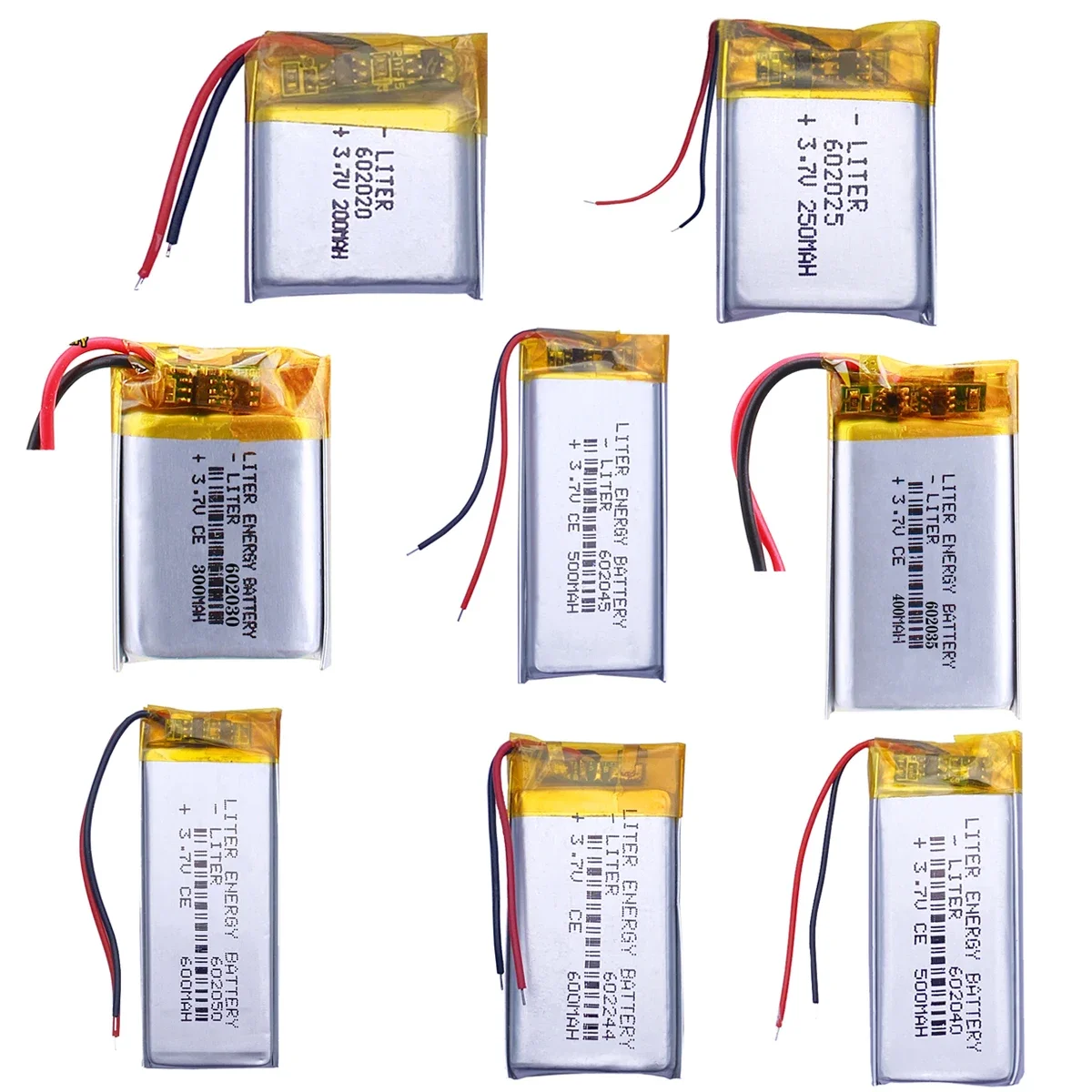 3.7V Rechargeable LiPo Battery 602025 for DIY Projects - MP3, DVD Recorder, GPS, Camera, Bluetooth