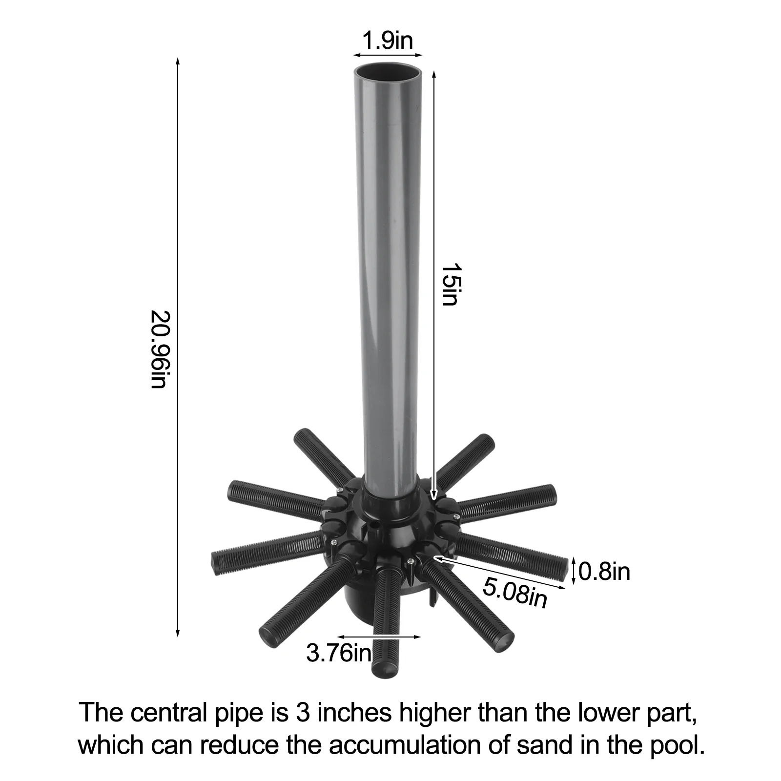 

Replacement Center Pipe for Hayward Pro Sand Filter Series S180T Easy installation S170TSCPE S190TSCPE S190TSCPFT