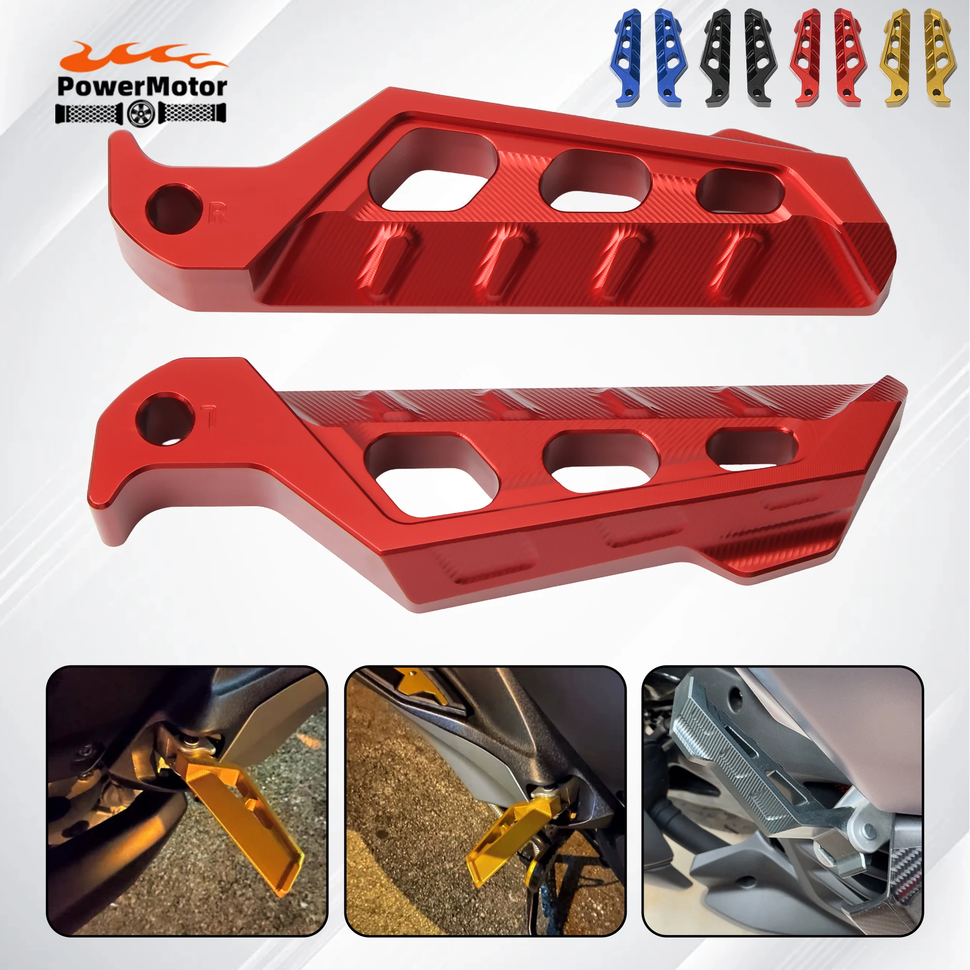 

Universal Motorcycle CNC Foot Pegs Pedals Footpegs For YAMAHA Nmax Xmax Tmax YZF R15 R3 R25 MT15 MT03 MT25 MT-15 MT-03 MT-25