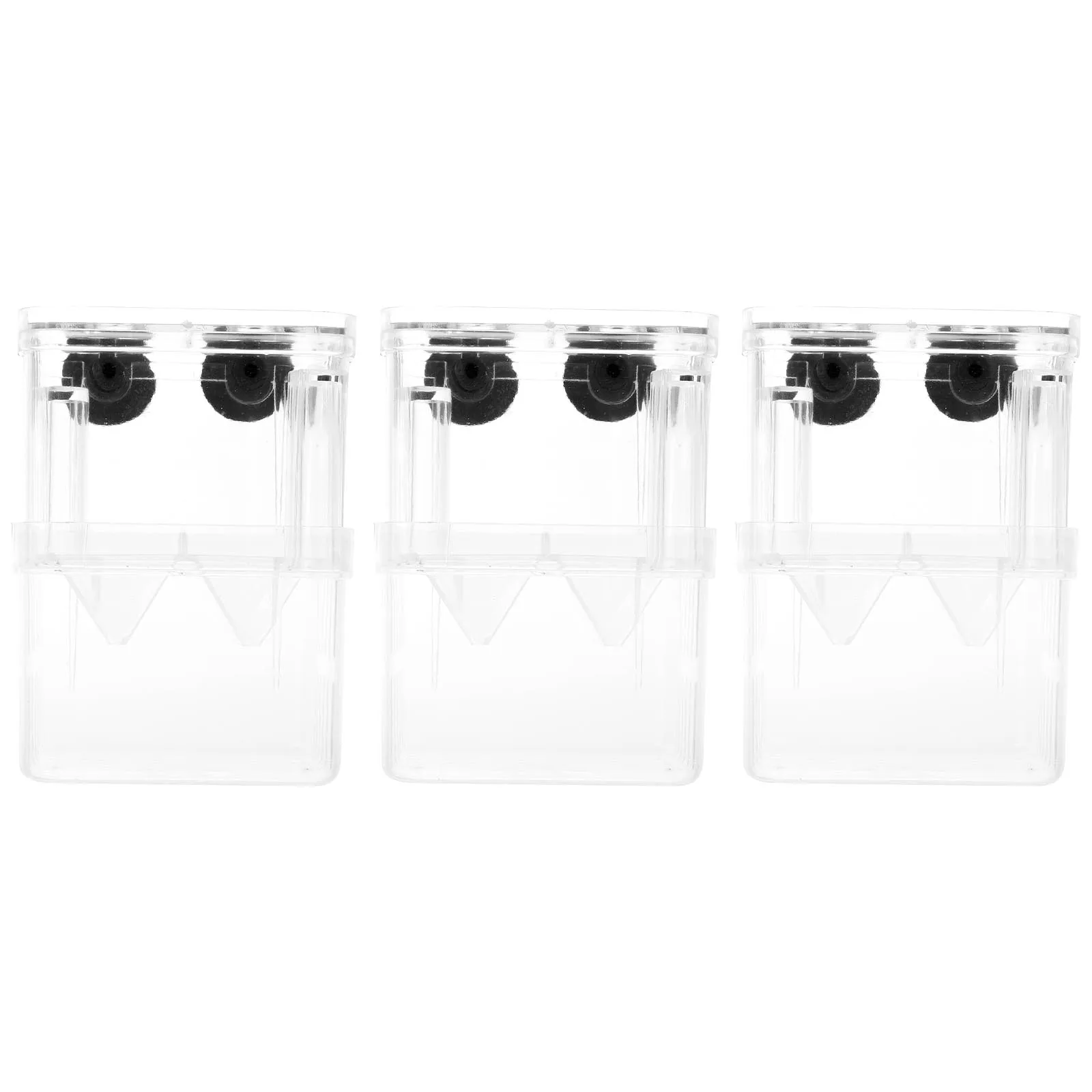 

3 Pcs Automatic Isolation Box Baby Transparent Plastic Breeding Tanks Fish Spawning Nest