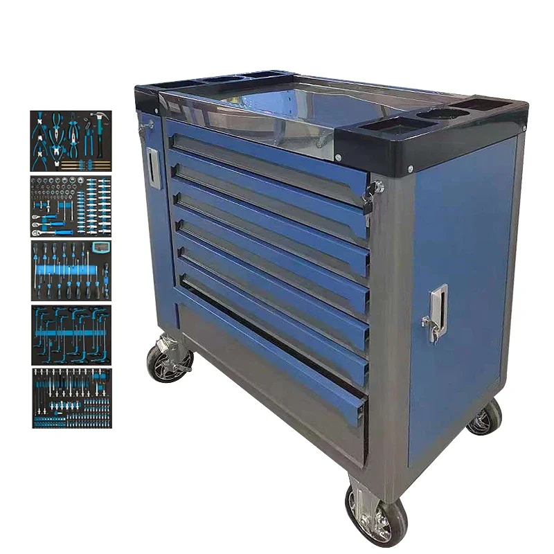 FOR Drawers Garage Storage 370 Pcs Tool Sets Box Tool Chest Workshop Trolley Heavy Duty Tool Cabinet