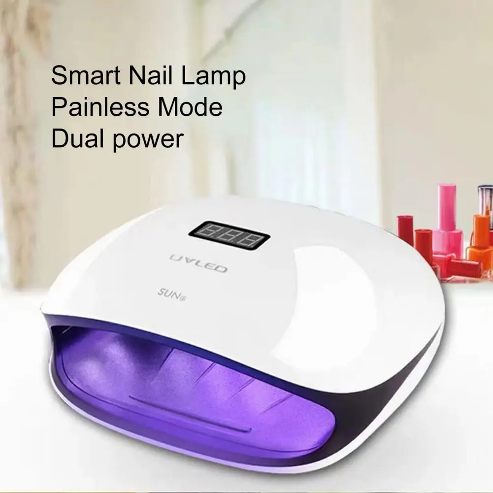 

Good Non-Glaring Digital Display High-Efficiency 36 LED Beads Nail Gel Polish Curing UV Lamp Nail Light Energy-saving