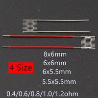 100-10pcs Small Size DIY Mesh 0.4/0.6/0.8/1.0/1.1/1.2ohm Carving Metal Etching Sheets Grill Heating Element Resistance Repairs