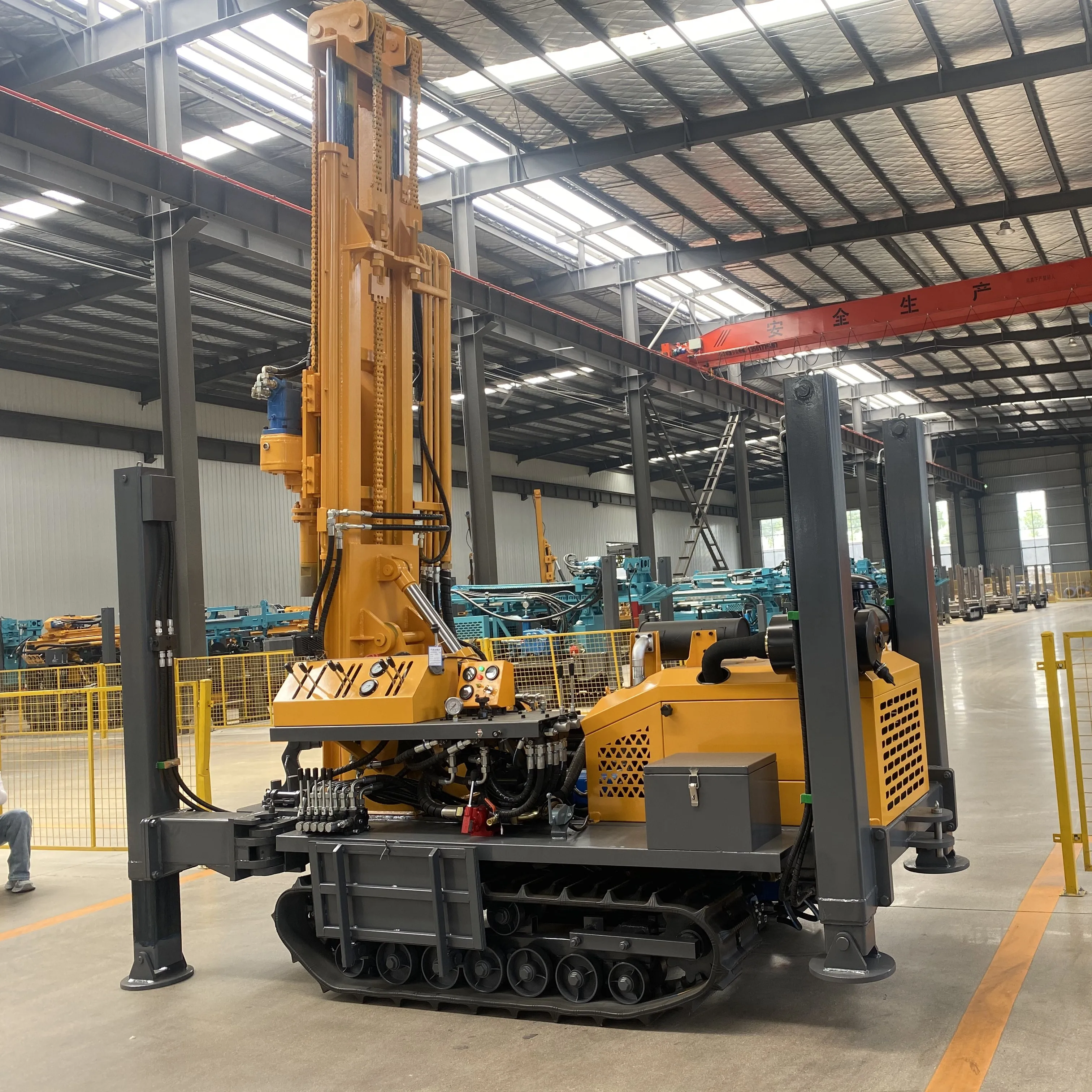 Efficient 220V Air-Water Borehole Drilling Machine with Hydraulic Engine and Motor Core Components Included