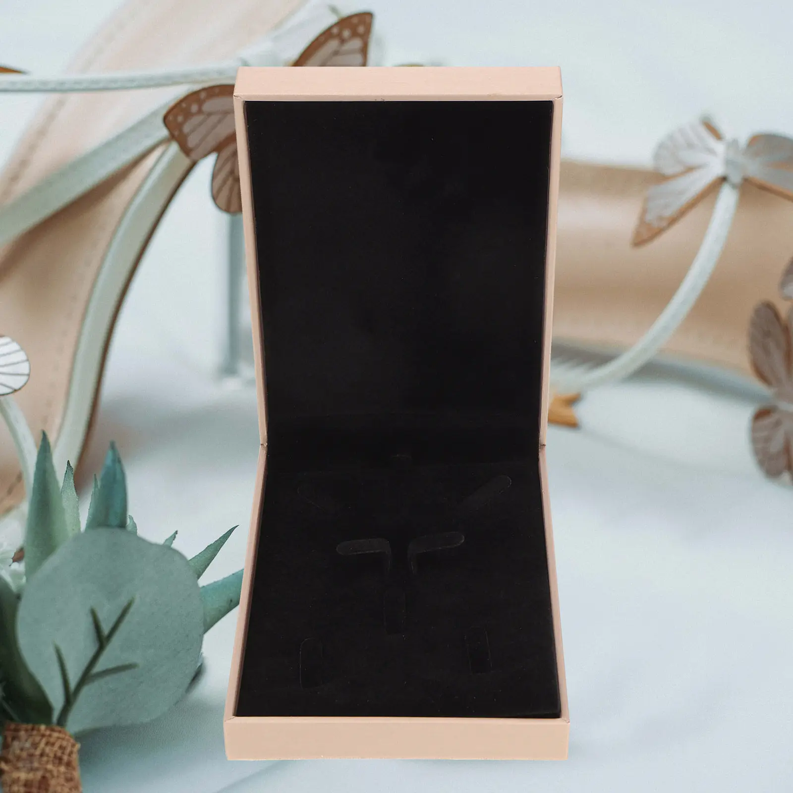 

PU Jewelry Box Minimalist Design Necklace Ring Organizer for Birthday Ceremony Gift Packaging Stable