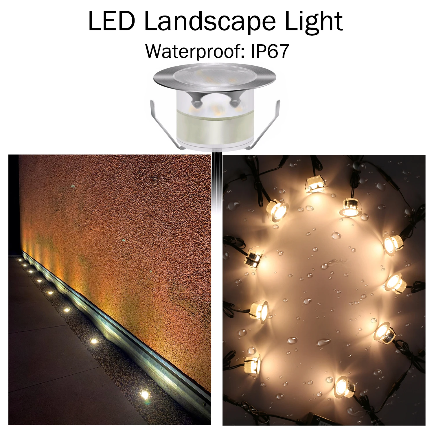 DC12V 1W LED paluba lehký IP67 vodotěsný 304 nerez ocel inground krajina lampa LED schod patio sad ozdoba osvětlení