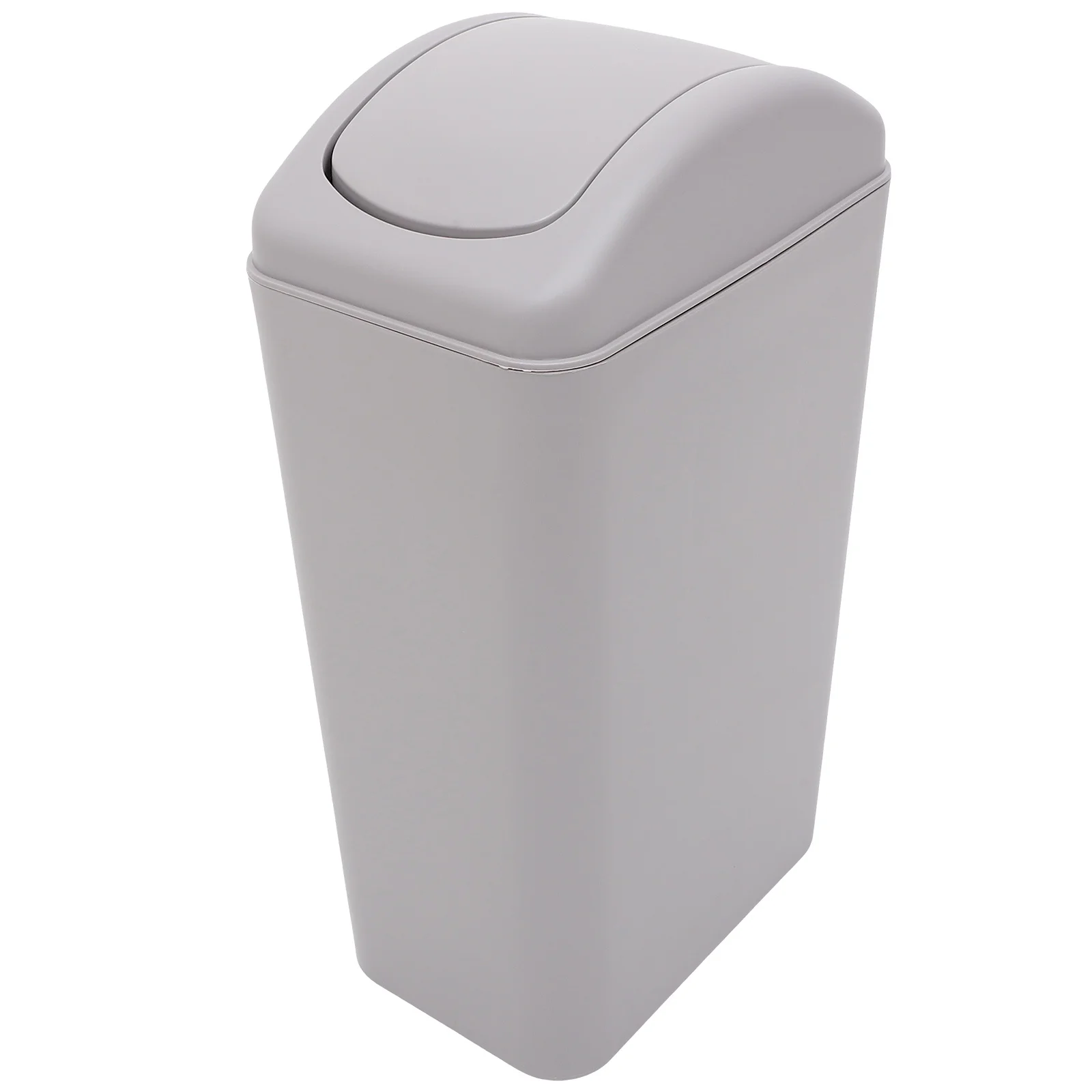 

Slim Plastic Flip Lid Garbage Bin Kitchen Trash Bucket Narrow Space Waste Container Household Bathroom Office Multipurpose Trash
