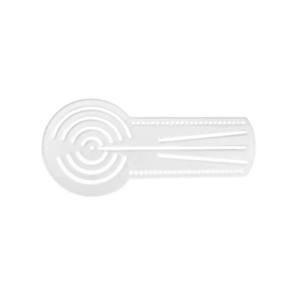 Durable Multifunctional Mandala Drawing Template Transparent Acrylic Drawing Ruler Reusable Geometry Pattern Ruler