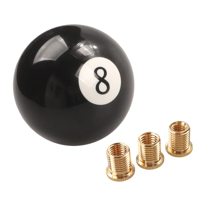 

Universal Round Shifter Knob Head Black 8 Ball Racing Acrylic Gear Shift Knob YP-04
