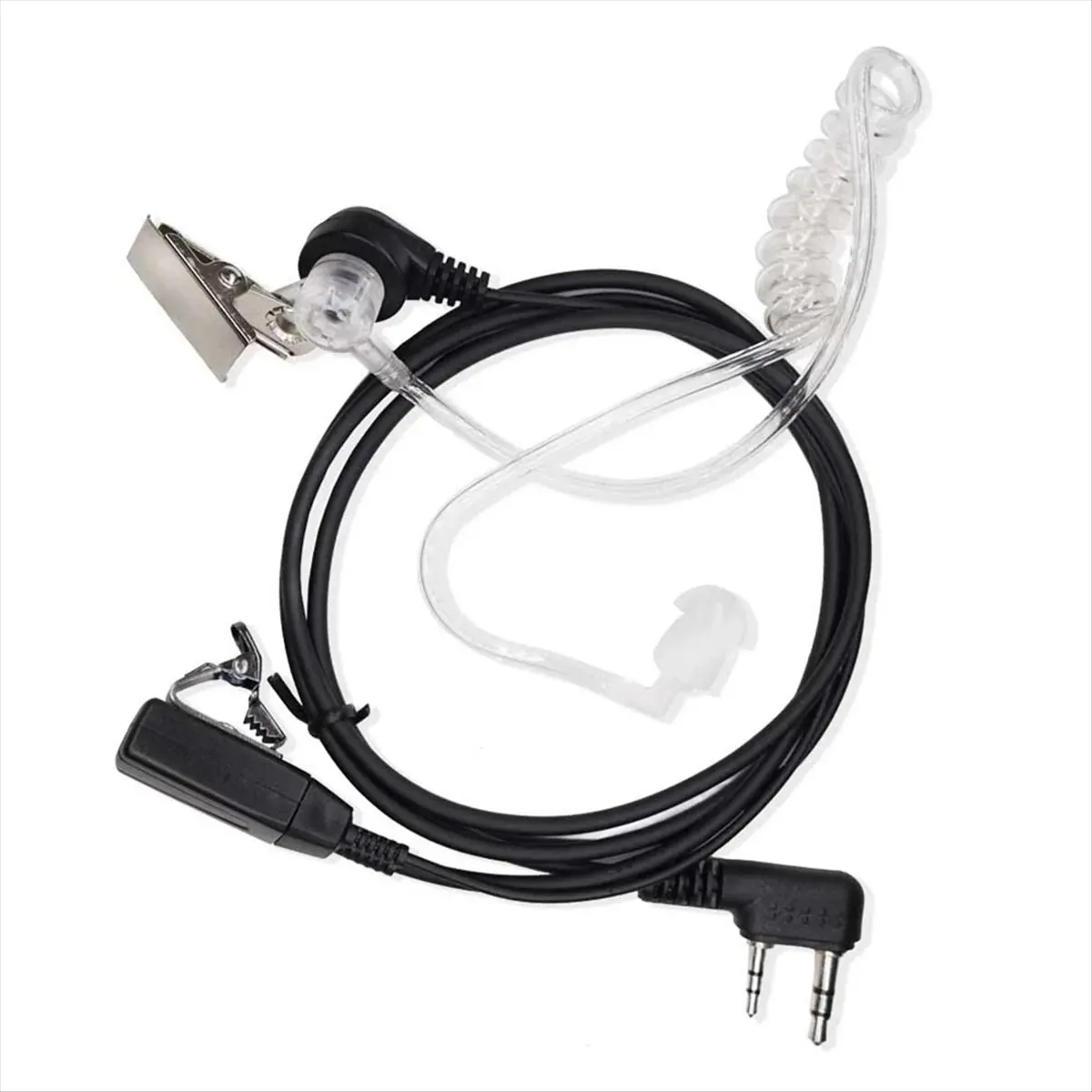 A64I Air Conduit 2 Pin K Plug Earphone for Walkie Talkie Headset Radio Throat Mic Microphone UV-5R UV82 BF888S