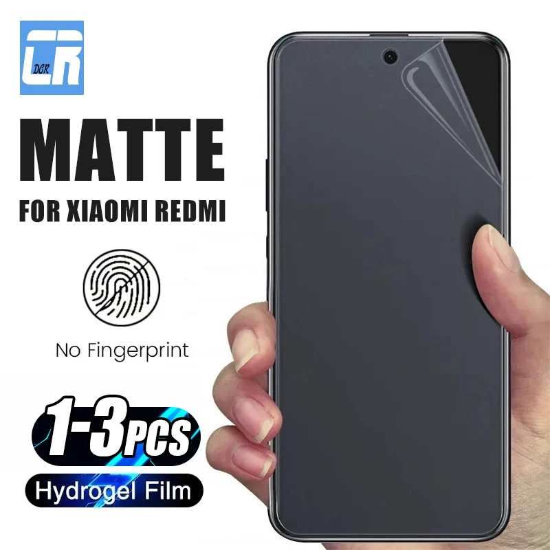 

1-3Pcs Anti-Fingerprint Matte Hydrogel Film For Xiaomi Redmi Turbo 3 Anti-Glare Screen Protector For Turbo 3 5G 6.67" Not Glass