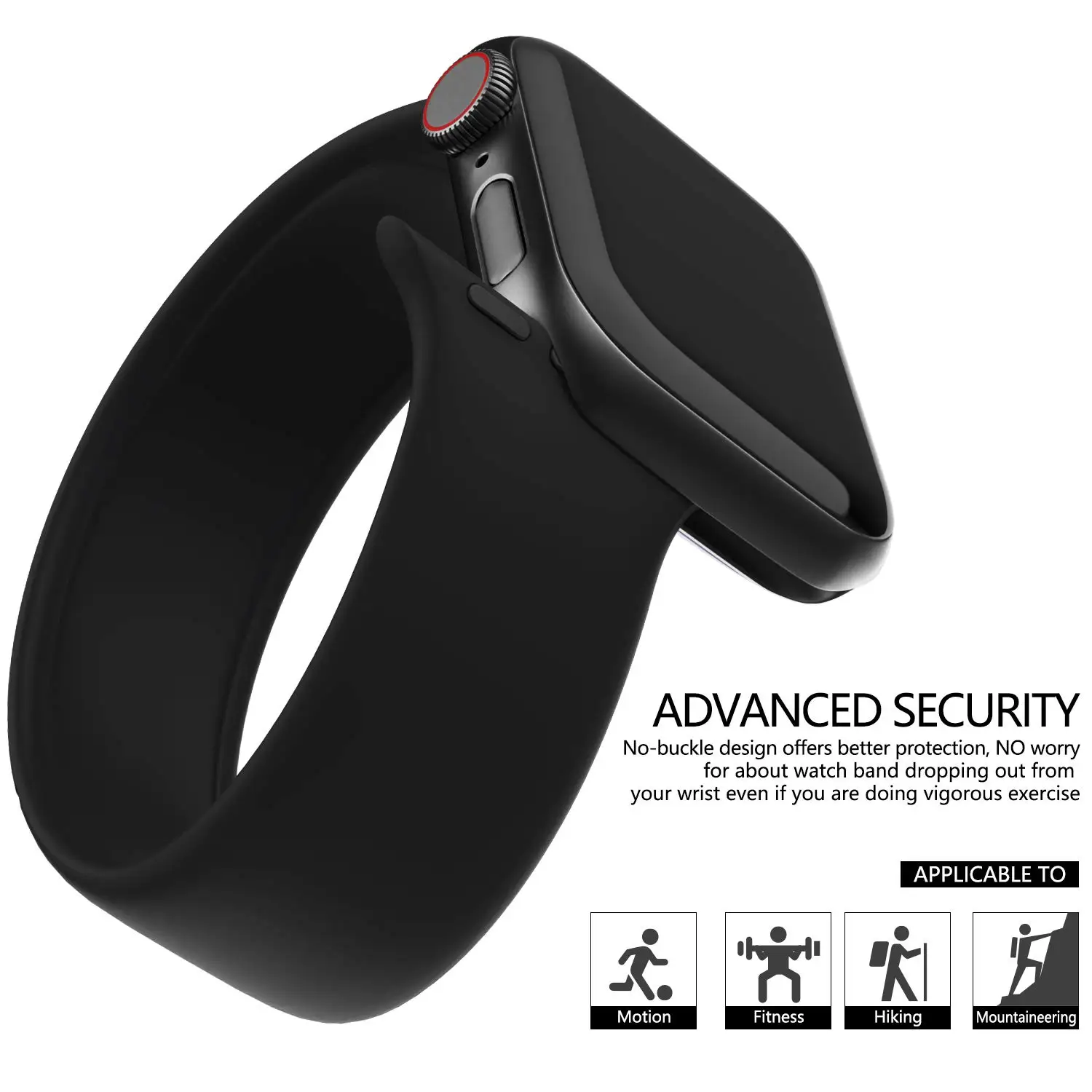 Silicone Solo loop Strap for Apple Watch Band 10 46/42mm 44mm 40mm 45mm 41mm bracelet correa iwatch series 9897SE6543 ultra 2 49