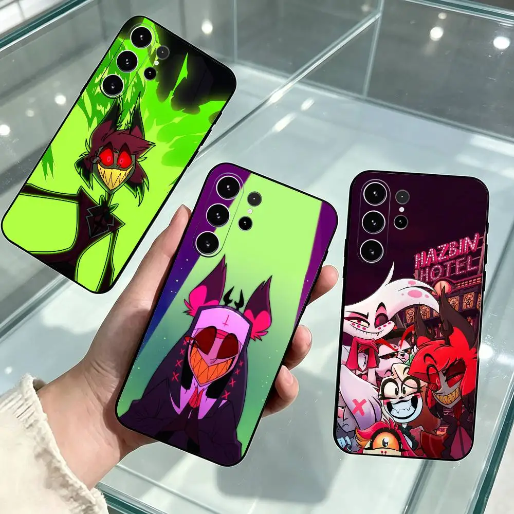 Hazbin Hotel C-Charlie  Phone Case For Samsung S26,S25,S24,S23,S22,S21,S30,Ultra,Plus,Fe,Lite,Note,10,Black Cover