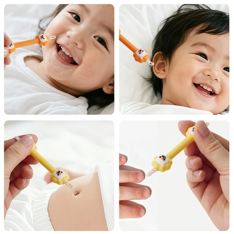 

Силиконовый очиститель с рисунком льва, двусторонний очиститель для детского носа, инструмент для удаления серы из ушей, для для