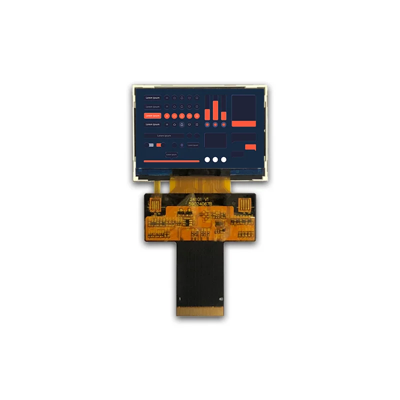 

3.8 inch 1024x600 JD9168 LVDS interface high brightness full viewing angle IPS LCD