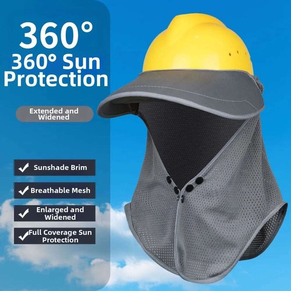 Breathable Hard Hat Sun Shield UV Protection Mesh Safety Helmet Sunshade Light Weight Block The Sun Construction Cap Cover