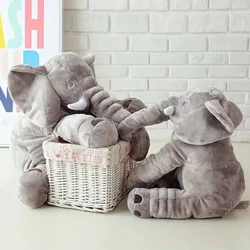 Funny Elephant Plush Cushion Fuzzy Animal Stuffed Cushions Comfortable Soft Sofa Throw Pillow Elephant Doll Home Decoration