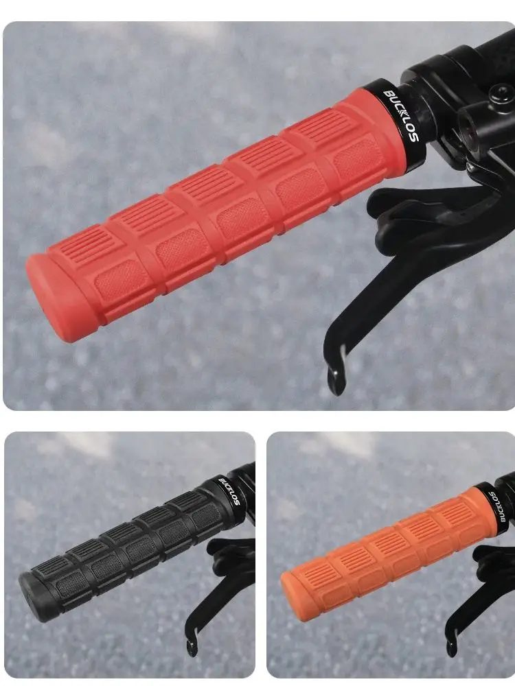 AliExpress BUCKLOS Bicycle Handle Soft Rubber Mountain Bike Grips Lock on Bicycle Handle Grips Shock-absorption Bike Handlebar Grips