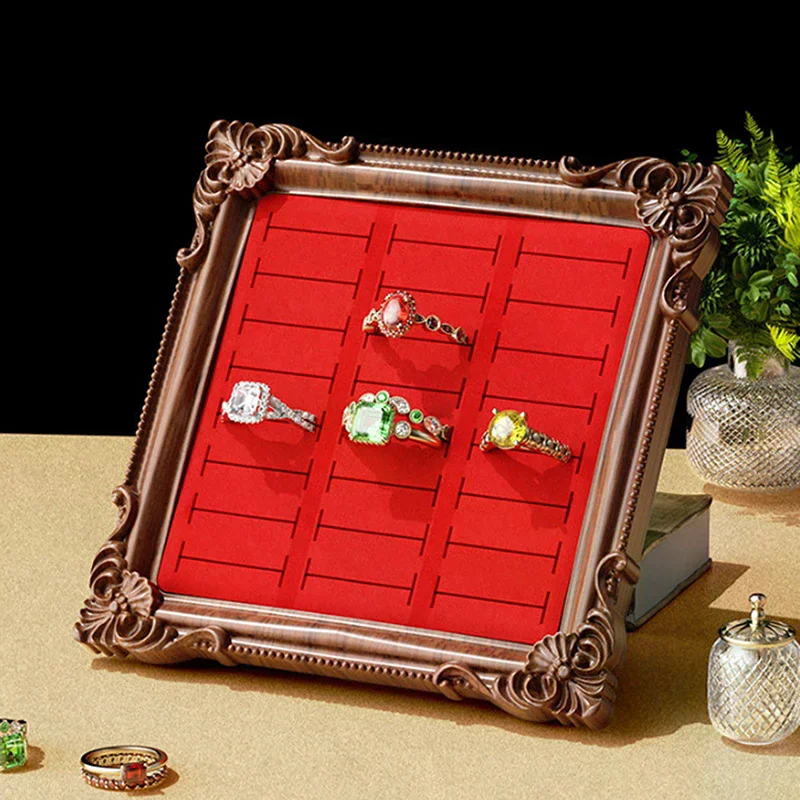 Vintage Jewelry Display Rack, European-style Photo Frame, Ring And Jewelry Storage Tray, Dressing Table Display Ornaments