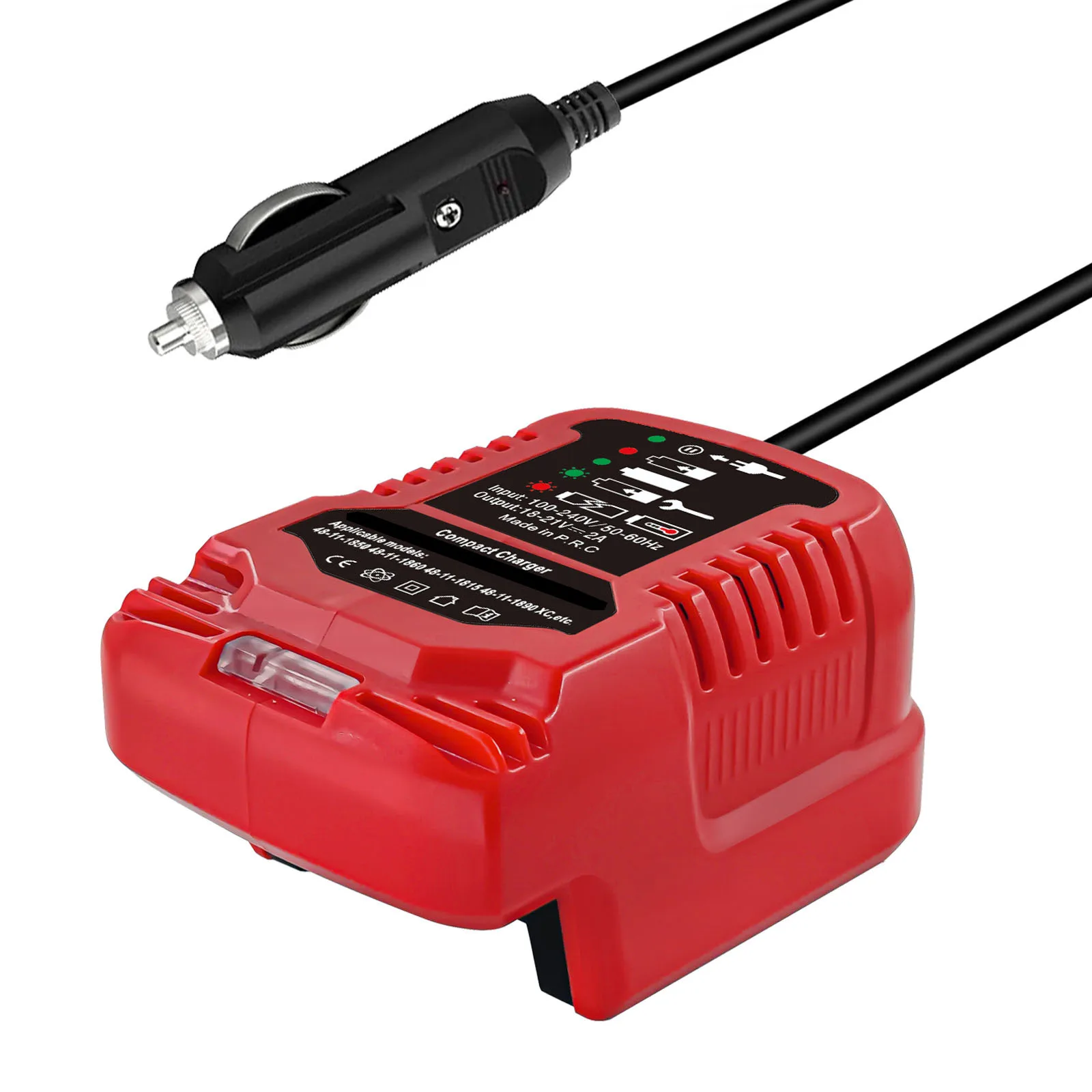 

Battery Compact Design 18V Replacement Battery LED Charging Indicator Safety Overheat Prevention Space Saving Charger