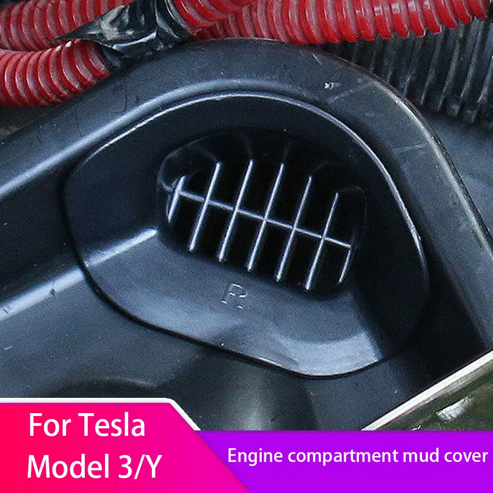 For Tesla Model Y Car Engine Anti Mud Cover Engine Compartment Cover ModelY Motification Parts