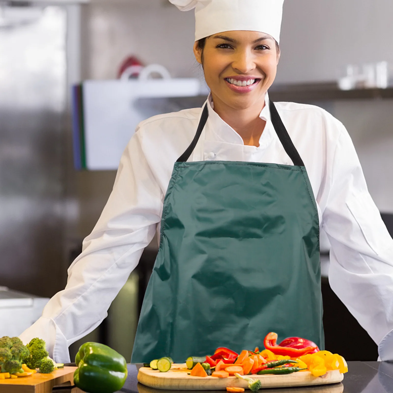 

Heavy Duty Waterproof Apron Long Oil Resistant Smooth Surface Easy Clean Comprehensive Protection Home Commercial Kitchens