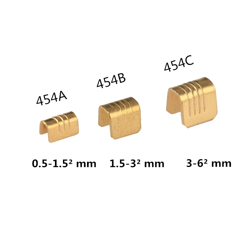 100PCS DJ454 U-Shaped 0.5-6mm2 U-type Docking Wire Connector line Pressing Button Quick Connect Terminal Wiring