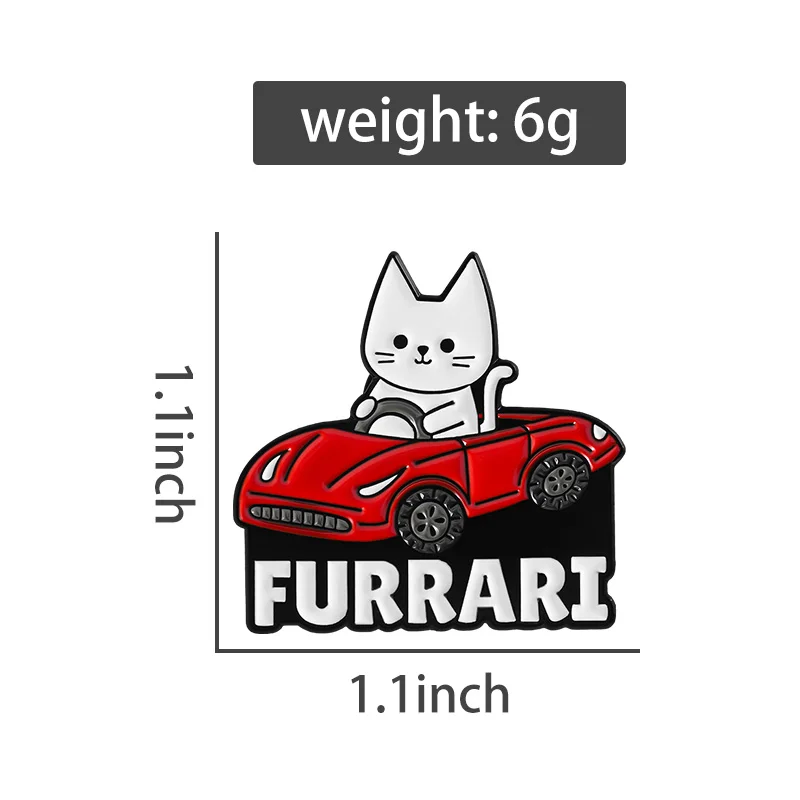 Regenbogen Katze Emaille Pins Cartoon Japanische Anime Mädchen Cowboy Brosche Revers Abzeichen Nette Lustige Memes Schwarz Kätzchen Schmuck Geschenk – Detail 6