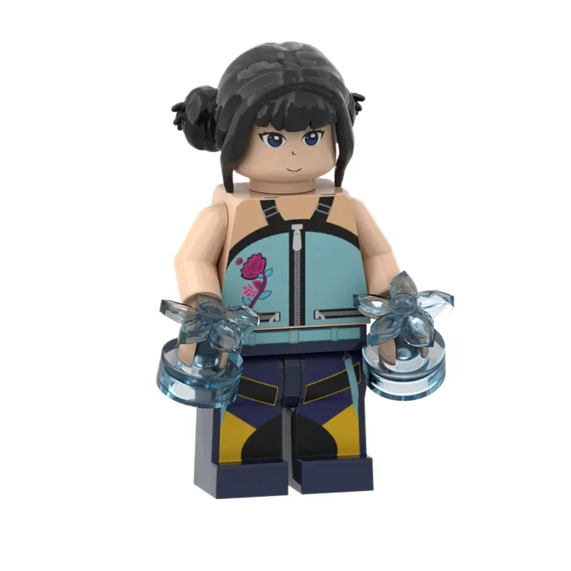 Bricks KPop Demon Hunters Building Blocks Rumi Figures Assembly Model Doll Plastic Doll Building Blocks Toy Birthday Gifts Toy