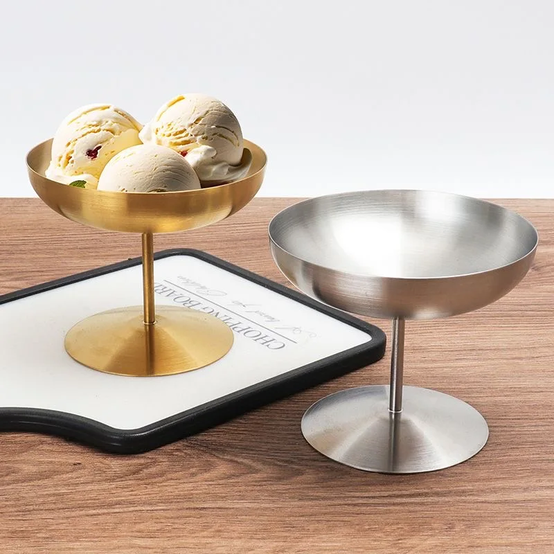 Dessert Cup, Stainless Steel Ice Cream Cup, Tall Ice Cream Cup, Dessert Snack Cup, Restaurant Cocktail Cup, Margarita Cup, 150ml, 1 Piece