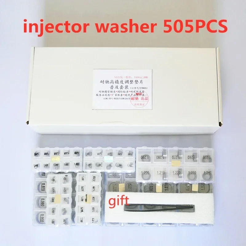505PCS CRIN Common Rail Injector Adjusting Washers Gasket Repair Kits for Bosch Denso B11 B12 B13 B14 B16 B22 B25 B26 B27 B31