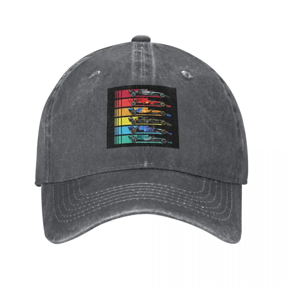 Formula Racing Cars Baseball Caps Fashion Denim Fabric Hats Outdoor Adjustable Casquette Streetwear Baseball Cowboy Hat
