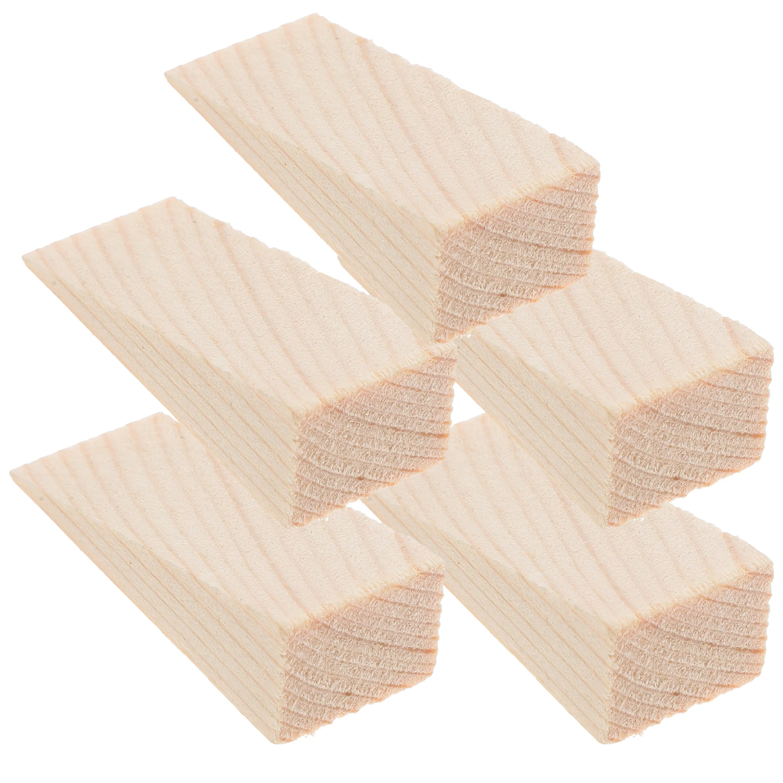 

5 Pcs Door Stoppers for Bottom of Wood Triangle Wedge Home Decor Finger Protector Stops