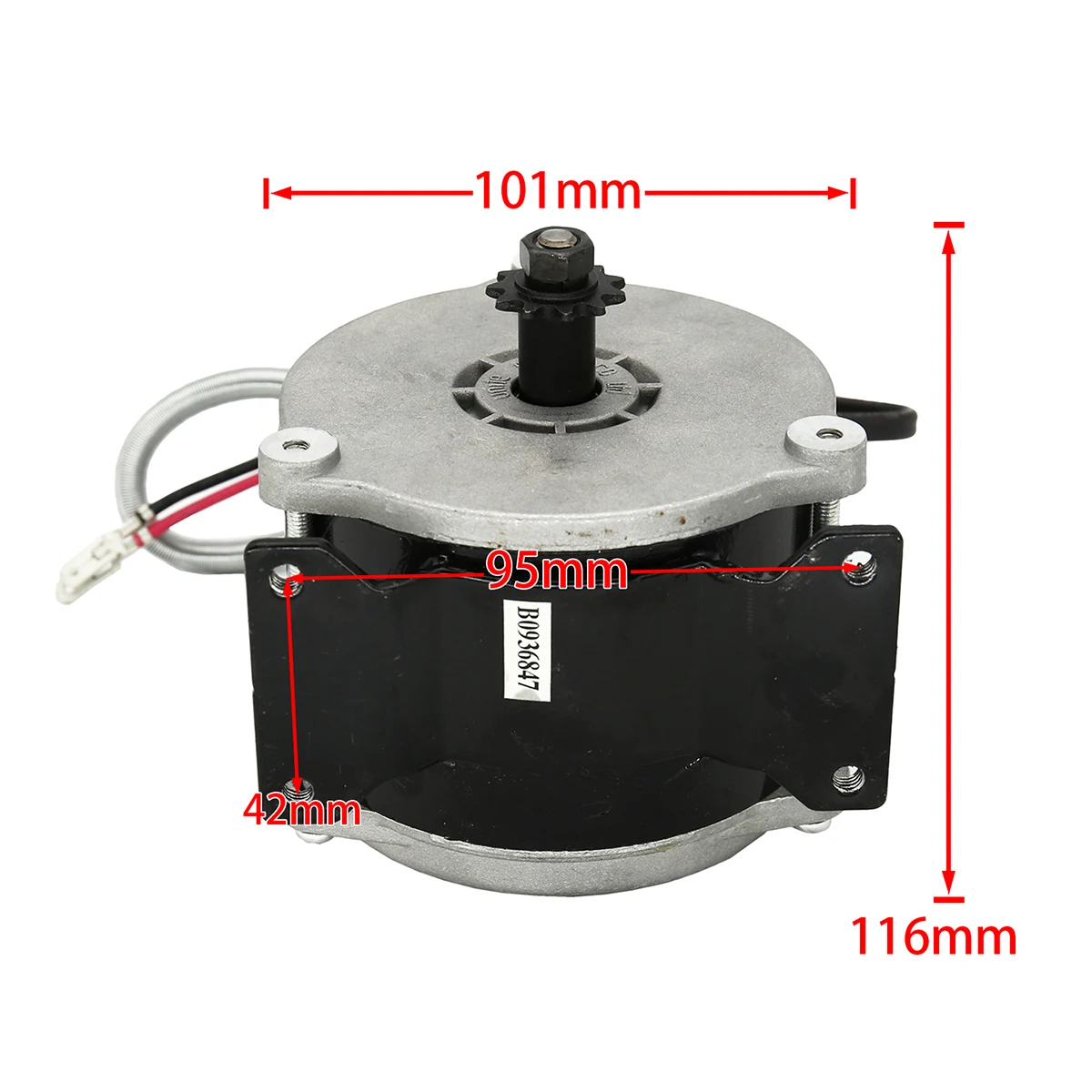 MY1018E-D 500W 36V Brush Motor High Speed Engine For Electric E Tricycle ATV