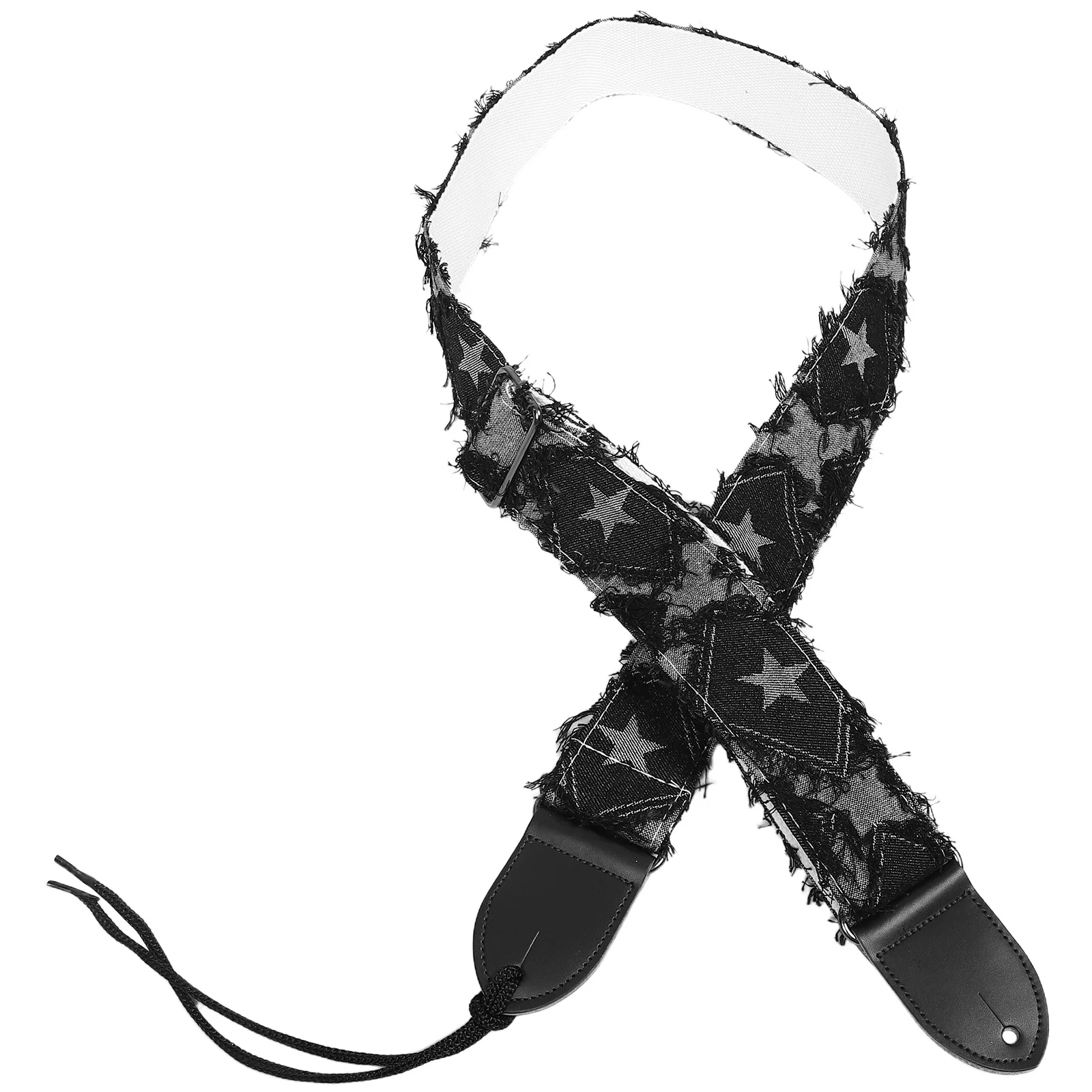 

Guitar Strap Black Cowhide Padded Thickened Adjustable For Acoustic Electric Bass Classical Instruments Soft Comfortable