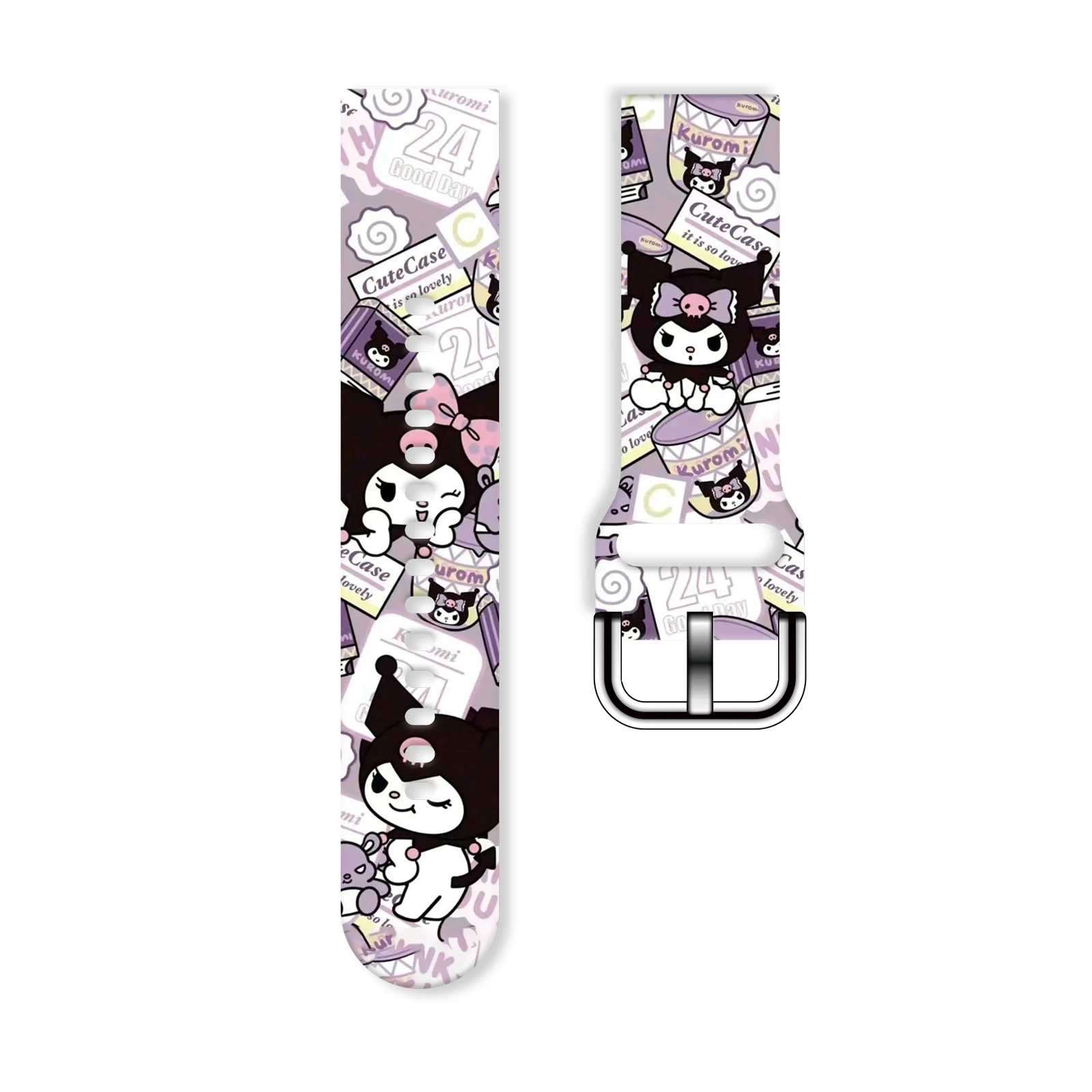 

MINISO 20mm Strange Kulomi printed watch strap for Samsung Galaxy Watch 7 6 5 Band Replaceable Bracelet for Xiaomi Huawei Watch