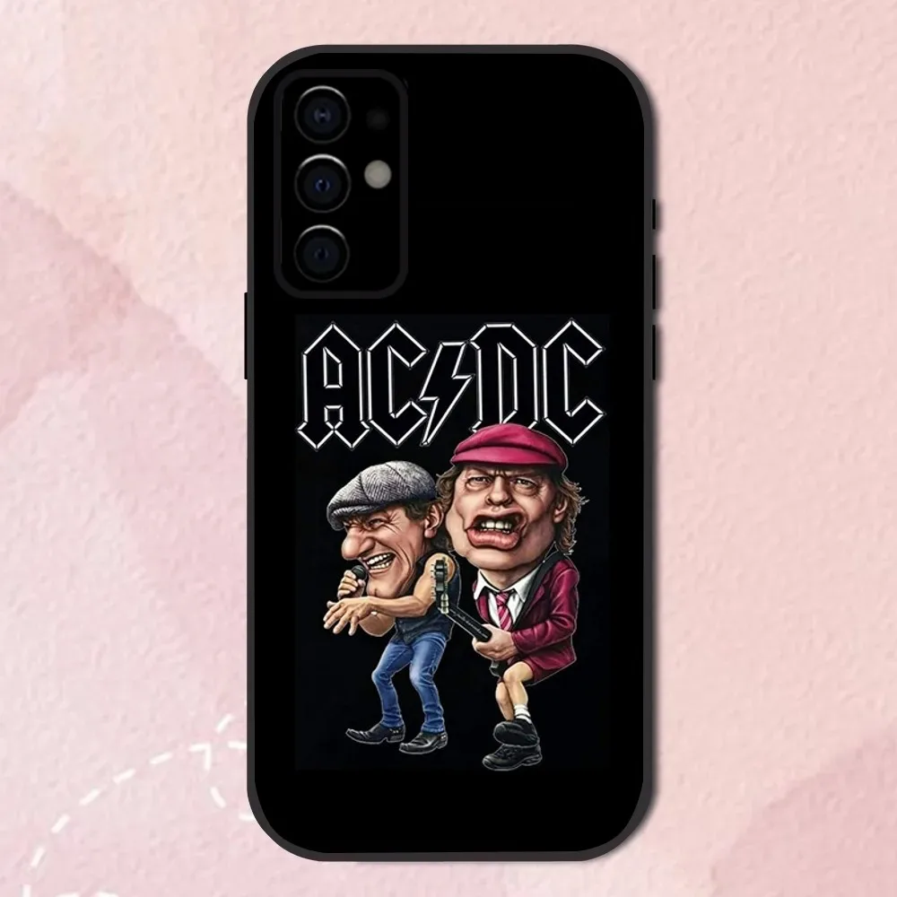 Music Cool Phone Case For Samsung S24,S21,S22,S23,S30,Ultra,S20,Plus,Fe,Lite,Note,10,9,5G A-acdc-S Black Soft Shell