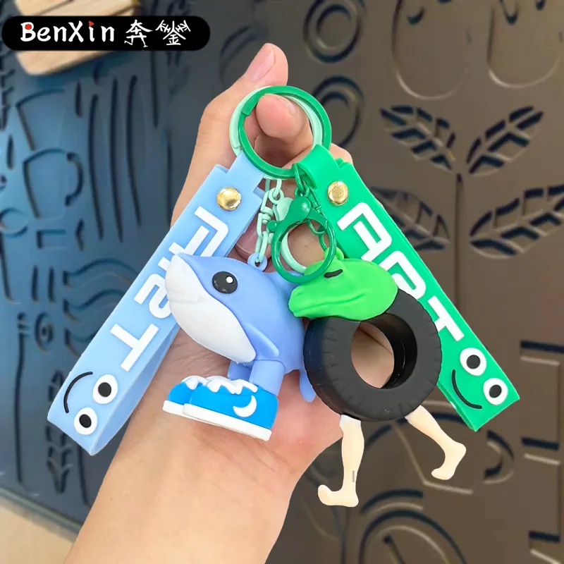 Minso Foreign mountain and sea view keychains, bag pendants, car keychains, pendants, high-end small gifts for claw machines