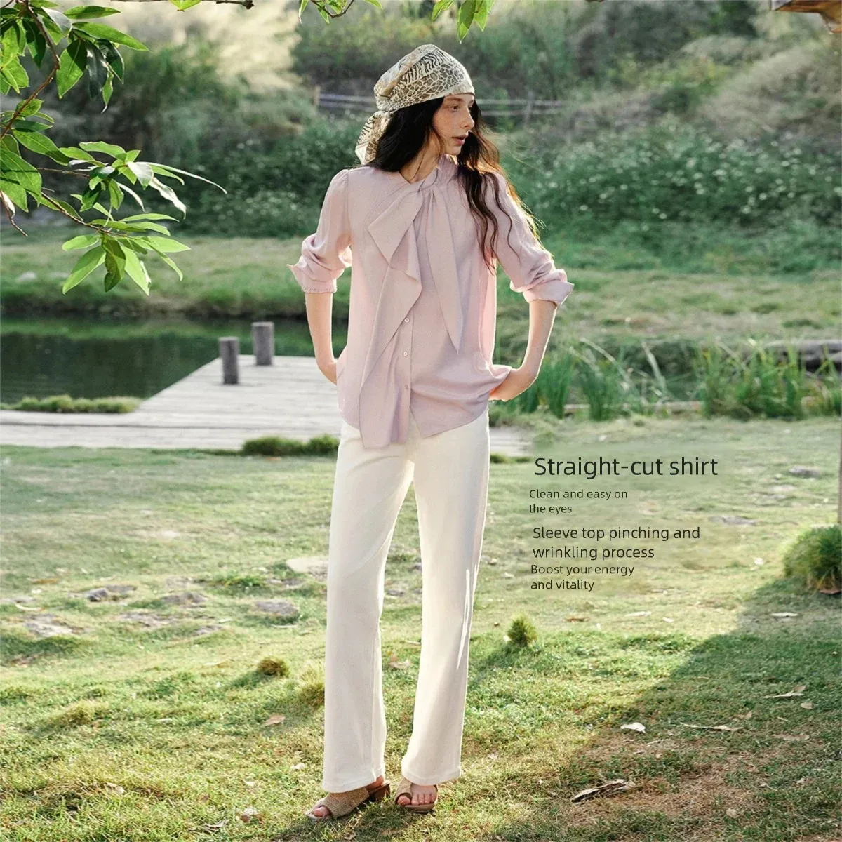 Olrain blusa elegante feminina 2026 primavera estilo francês gola gravata pescoço camisas retas manga longa senhoras topos o58cc003128