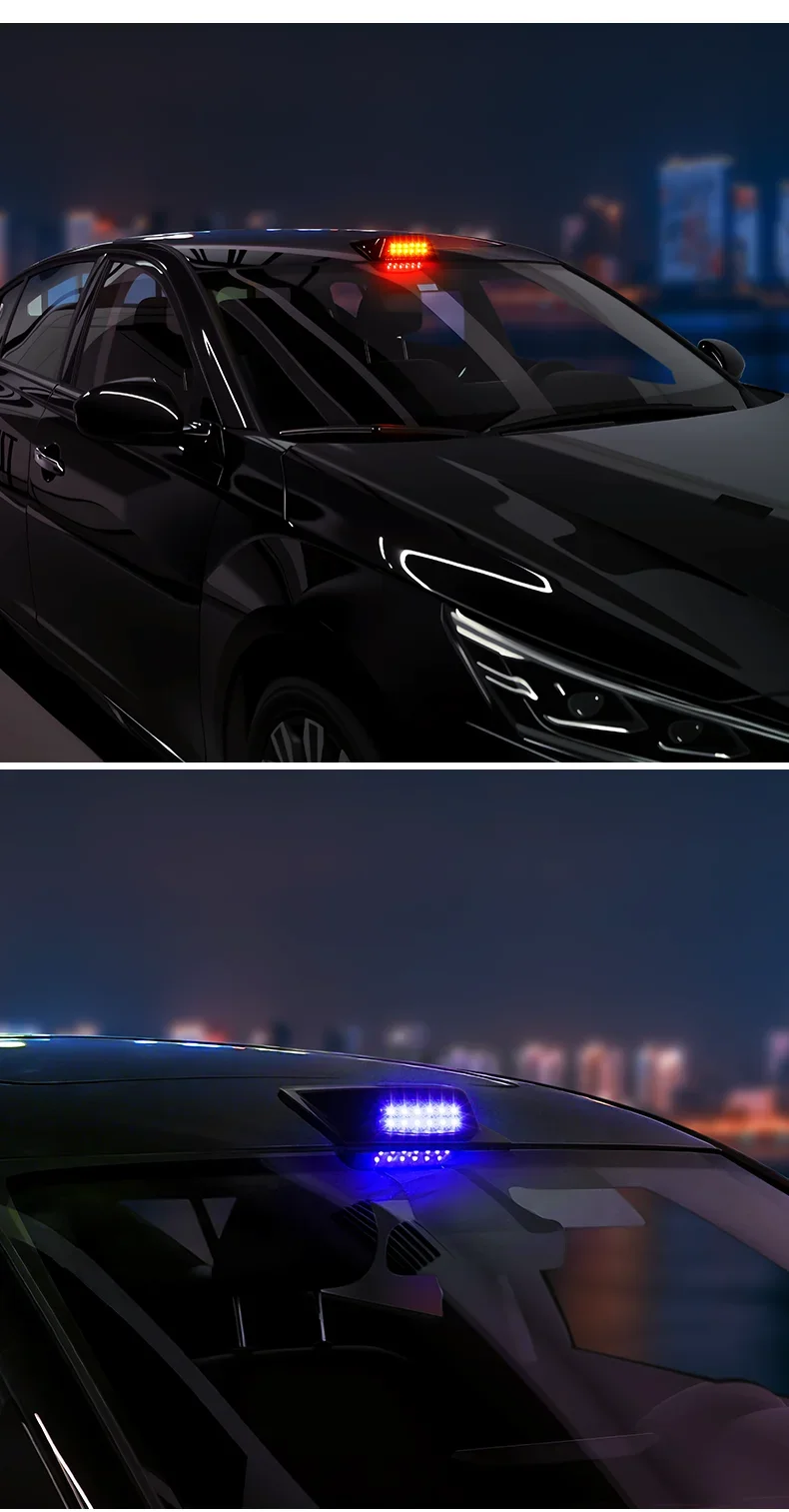 Solar-LED-Dachdekorationsleuchte für Autos, kabellose blinkende Navigationsleuchte, Sicherheitswarnleuchte gegen Rückfahrtunfälle – Detail 14