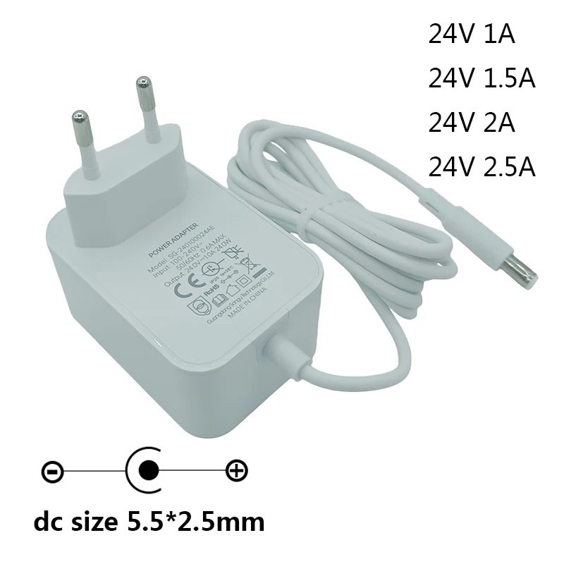 24V DC Voeding Wit 1A 24V 1,5A Voeding 24V 24 Volt Voeding 2 Ampère 24 Volt 2,5 Ampère 24V 2A Voeding 24V 1A