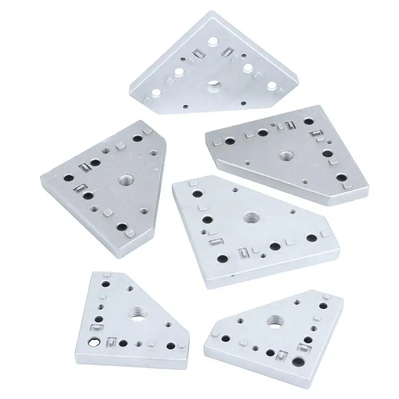 Corrosion Resistant Swivel Caster Mounting Plate 3030 4040 Aluminum Alloy Profile End Plate for Workstation Construction view 4
