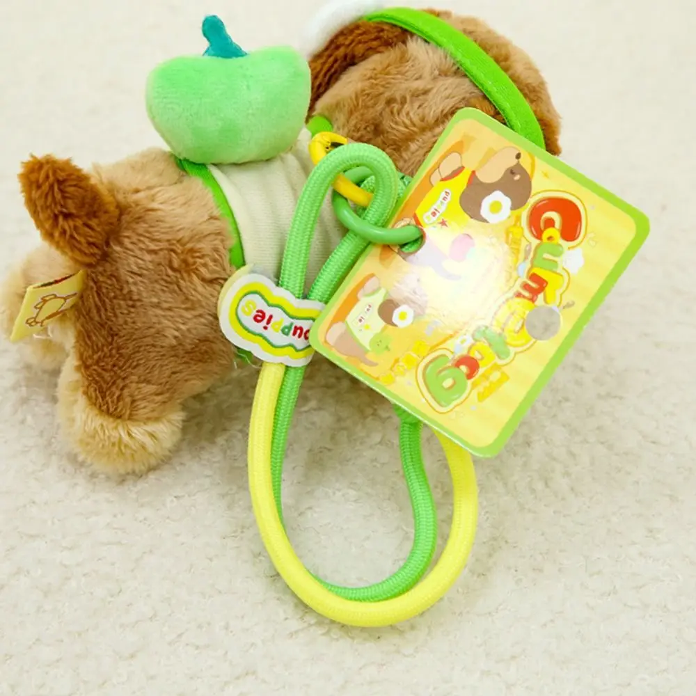 Kawaii رقيق الألماني الكلب المفاتيح مجوهرات لينة جرو سيارة حلقة رئيسية فتاة القلب حلية الحيوان جرو الدمى كيرينغ حقيبة معلقة #5