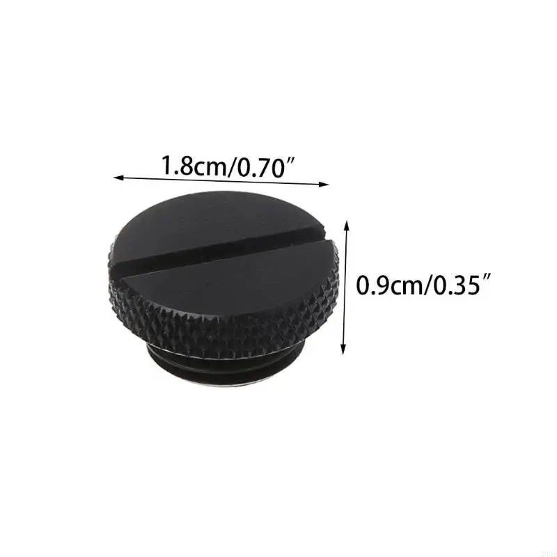 203b G1/4inch Stop plug 1PC G1/4 Thread Black Plug với vòng niêm phong cho hệ thống nước mát máy tính