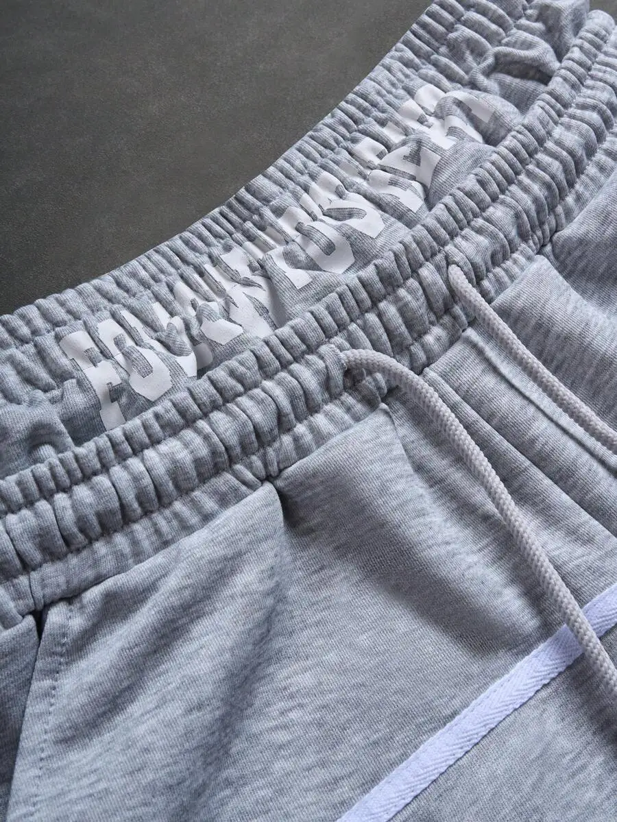 

Mens Casual Street Style Drawstring Waist Athletic Shorts