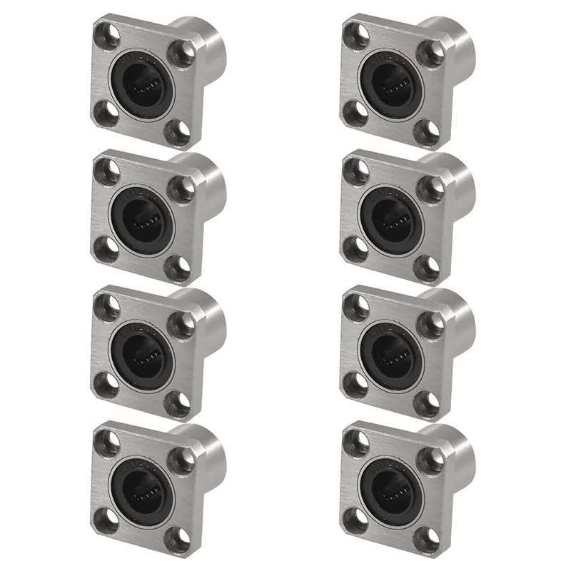 AB42-8X Bushings Square Flanged Long Linear Bearing 12Mm X 21Mm X 30Mm